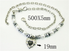 HY Wholesale Necklaces Stainless Steel 316L Jewelry Necklaces-HY72N0060IOQ