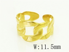 HY Wholesale Popular Rings Jewelry Stainless Steel 316L Rings-HY15R2637YKO