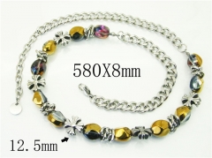 HY Wholesale Necklaces Stainless Steel 316L Jewelry Necklaces-HY72N0076JID