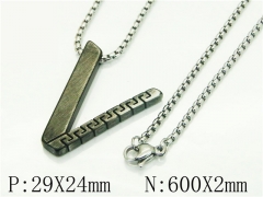 HY Wholesale Necklaces Stainless Steel 316L Jewelry Necklaces-HY41N0242HHE