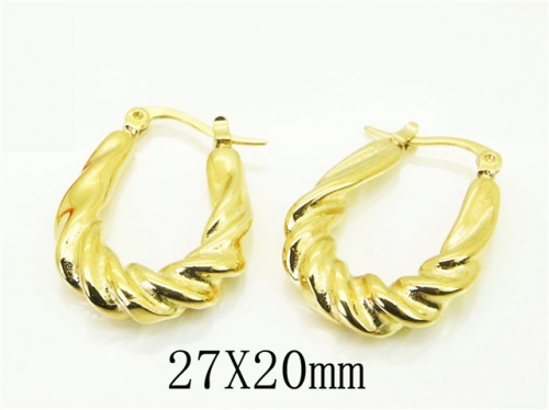 HY Wholesale Earrings 316L Stainless Steel Popular Jewelry Earrings-HY80E0837OL