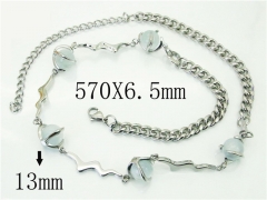 HY Wholesale Necklaces Stainless Steel 316L Jewelry Necklaces-HY72N0071JOX