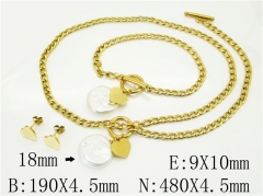 HY Wholesale Jewelry 316L Stainless Steel jewelry Set-HY26S0103H6L