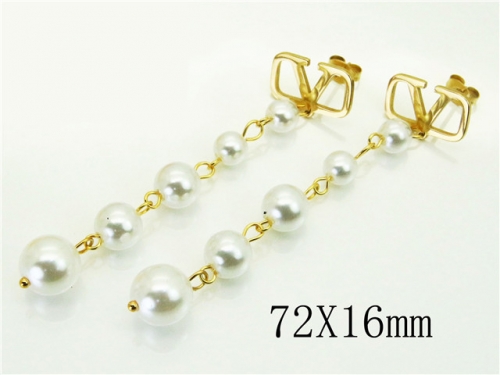 HY Wholesale Earrings 316L Stainless Steel Popular Jewelry Earrings-HY50E0010PQ