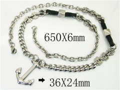 HY Wholesale Necklaces Stainless Steel 316L Jewelry Necklaces-HY72N0061JOA