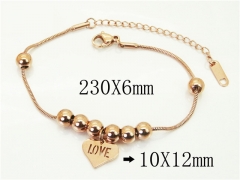 HY Wholesale Bracelets 316L Stainless Steel Jewelry Bracelets-HY19B1130OX