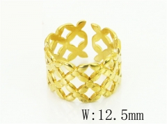 HY Wholesale Popular Rings Jewelry Stainless Steel 316L Rings-HY15R2474TKO