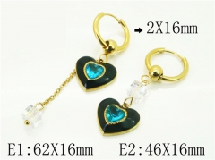 HY Wholesale Earrings 316L Stainless Steel Popular Jewelry Earrings-HY80E0834OF