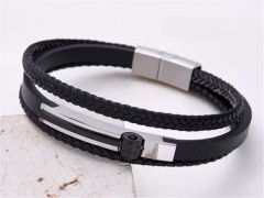 HY Wholesale Leather Bracelets Jewelry Popular Leather Bracelets-HY0155B0872