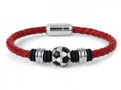 HY Wholesale Leather Bracelets Jewelry Popular Leather Bracelets-HY0155B0820