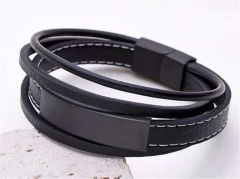 HY Wholesale Leather Bracelets Jewelry Popular Leather Bracelets-HY0155B0904