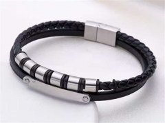 HY Wholesale Leather Bracelets Jewelry Popular Leather Bracelets-HY0155B0848