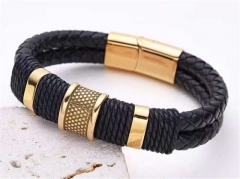 HY Wholesale Leather Bracelets Jewelry Popular Leather Bracelets-HY0155B0906