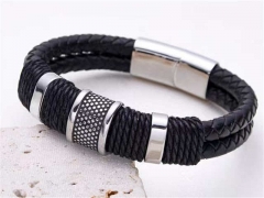 HY Wholesale Leather Bracelets Jewelry Popular Leather Bracelets-HY0155B0905