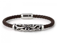 HY Wholesale Leather Bracelets Jewelry Popular Leather Bracelets-HY0155B1026
