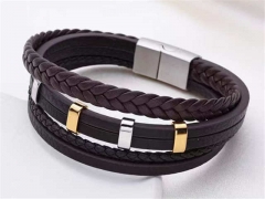 HY Wholesale Leather Bracelets Jewelry Popular Leather Bracelets-HY0155B0839