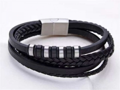 HY Wholesale Leather Bracelets Jewelry Popular Leather Bracelets-HY0155B0843