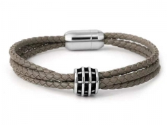 HY Wholesale Leather Bracelets Jewelry Popular Leather Bracelets-HY0155B0968