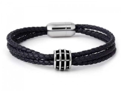 HY Wholesale Leather Bracelets Jewelry Popular Leather Bracelets-HY0155B0966