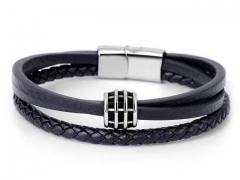 HY Wholesale Leather Bracelets Jewelry Popular Leather Bracelets-HY0155B1041
