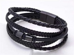HY Wholesale Leather Bracelets Jewelry Popular Leather Bracelets-HY0155B0900