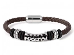 HY Wholesale Leather Bracelets Jewelry Popular Leather Bracelets-HY0155B1029