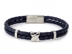 HY Wholesale Leather Bracelets Jewelry Popular Leather Bracelets-HY0155B1006
