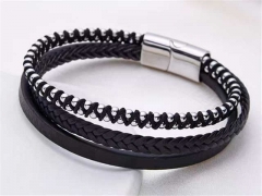 HY Wholesale Leather Bracelets Jewelry Popular Leather Bracelets-HY0155B0915