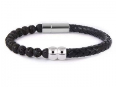 HY Wholesale Leather Bracelets Jewelry Popular Leather Bracelets-HY0155B0983