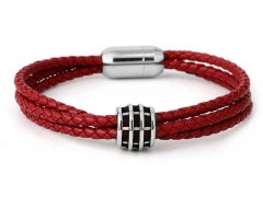HY Wholesale Leather Bracelets Jewelry Popular Leather Bracelets-HY0155B0965