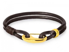 HY Wholesale Leather Bracelets Jewelry Popular Leather Bracelets-HY0155B0954