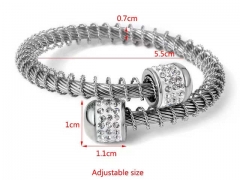 HY Wholesale Bangle Stainless Steel 316L Jewelry Bangle-HY0155B0733