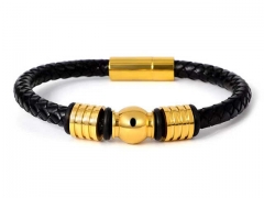 HY Wholesale Leather Bracelets Jewelry Popular Leather Bracelets-HY0155B0951