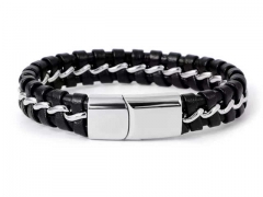 HY Wholesale Leather Bracelets Jewelry Popular Leather Bracelets-HY0155B0948