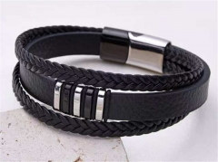 HY Wholesale Leather Bracelets Jewelry Popular Leather Bracelets-HY0155B0829