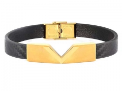 HY Wholesale Leather Bracelets Jewelry Popular Leather Bracelets-HY0155B0935