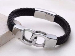 HY Wholesale Leather Bracelets Jewelry Popular Leather Bracelets-HY0155B0859