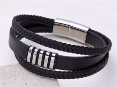 HY Wholesale Leather Bracelets Jewelry Popular Leather Bracelets-HY0155B0826