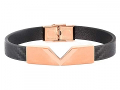 HY Wholesale Leather Bracelets Jewelry Popular Leather Bracelets-HY0155B0939