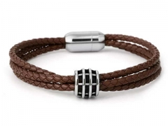 HY Wholesale Leather Bracelets Jewelry Popular Leather Bracelets-HY0155B0967