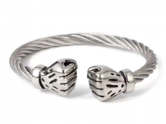 HY Wholesale Bangle Stainless Steel 316L Jewelry Bangle-HY0155B0728