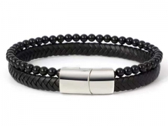 HY Wholesale Leather Bracelets Jewelry Popular Leather Bracelets-HY0155B0974