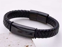 HY Wholesale Leather Bracelets Jewelry Popular Leather Bracelets-HY0155B0886