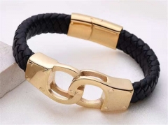 HY Wholesale Leather Bracelets Jewelry Popular Leather Bracelets-HY0155B0860