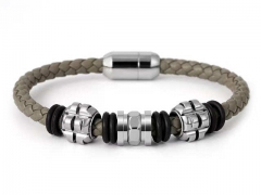 HY Wholesale Leather Bracelets Jewelry Popular Leather Bracelets-HY0155B0989