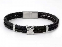 HY Wholesale Leather Bracelets Jewelry Popular Leather Bracelets-HY0155B1008