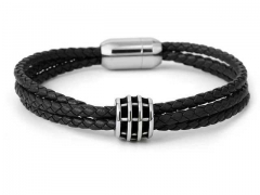 HY Wholesale Leather Bracelets Jewelry Popular Leather Bracelets-HY0155B0969
