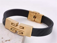 HY Wholesale Leather Bracelets Jewelry Popular Leather Bracelets-HY0155B0825