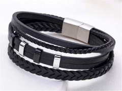 HY Wholesale Leather Bracelets Jewelry Popular Leather Bracelets-HY0155B0838