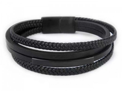 HY Wholesale Leather Bracelets Jewelry Popular Leather Bracelets-HY0155B0834